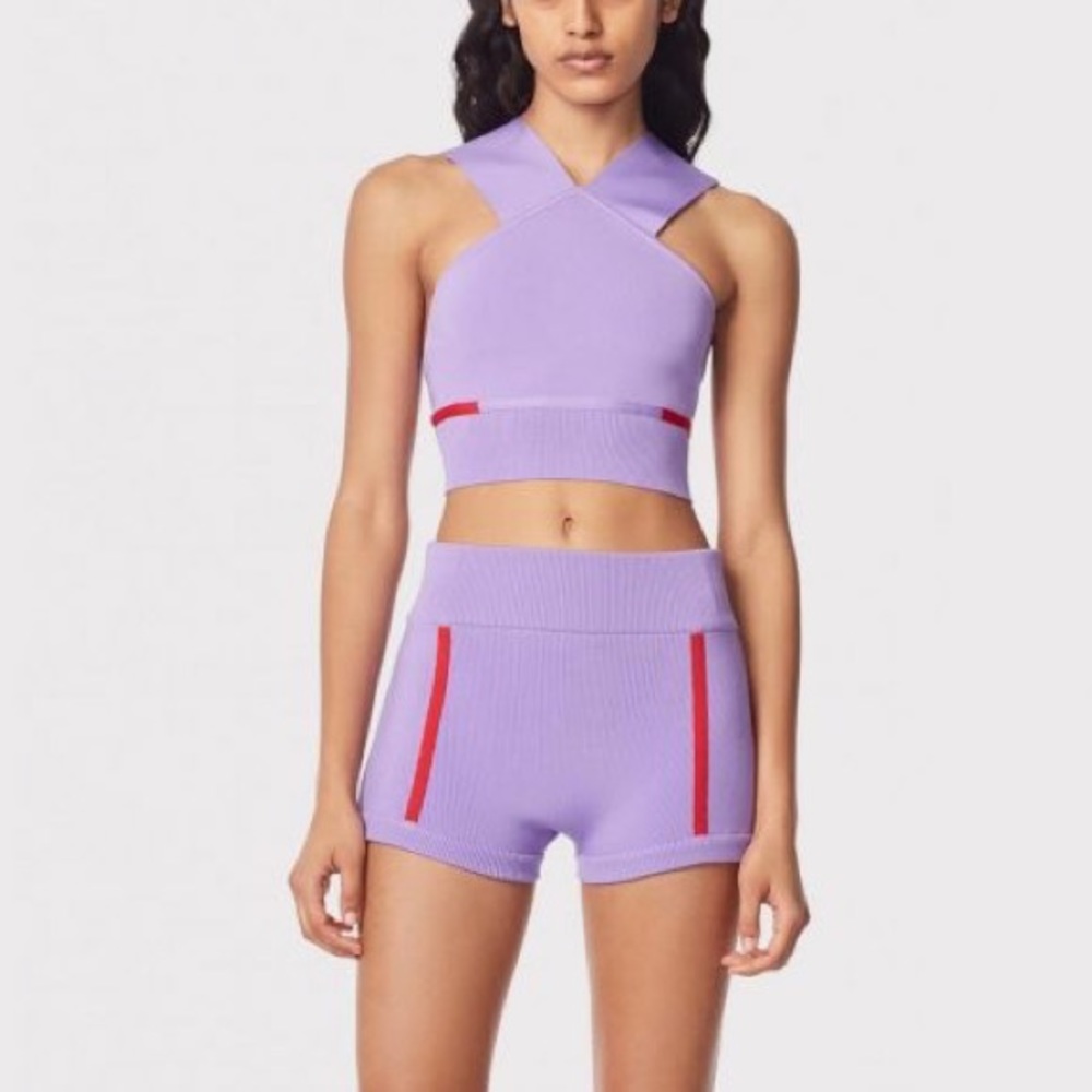 Herve by Herve Leger Purple Lounge Set Size XS NWOT